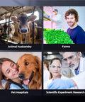 7 Inch 24MP Smart Monitor With Free Software One Click Capture Photos And Videos For Standard C Mount Trinocular Microscope HDMI And USB Real Time Image Transmission for animal husbandry, farms, pet hospitals, research