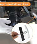 RV Waste Valve Replacement Kit With Aluminum Dump Valve Handle And Sewer Extension Tubes, installation demonstration