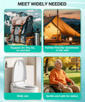 Rechargeable Portable Bidet Toilet Aid Wiper Tool Set 400ml Travel Bidet family-use versatility on the go.