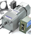 Beefy 110V Electric AC Motor With Speed Controller And Gearbox 250W Single Phase Variable Speed Reversible Geared Motor