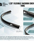 1.25 Inch Flexible Vacuum Crevice Tool With 24 Inch Reach And 2 Adapters 1.5 Inch And 1.375 Inch description and features