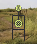 Double Spinner Shooting Targets 3/8 Inch Thick Steel Auto Reset Targets for Centerfire Handguns outdoors setup