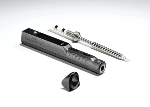 Ts101 Portable Soldering Iron With PD And DC Dual Power, 50-400 C Adjustable, pocket size tool with detachable tip.