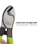 Heavy Duty Cable Cutters Forged In Hardened Carbon Steel Wire Cutter Eats Through Copper And Aluminum Up To 1/0 AWG Without Marring