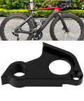 Derailleur Hanger GP0252-01 EP0920-01 direct replacement for Canyon Aeroad CF SL Disc with black aluminum finish in front of bike.