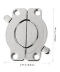 Heavy Duty Zinc Alloy Table Lock Connectors For Dining Tables DIY Friendly Easy Install Tabletop Joining Buckles Durable Hardware For Furniture Assembly Sturdy Metal Table Connector Brackets For Safe Sturdy Furniture Setup, 6.9 x 7.7 cm