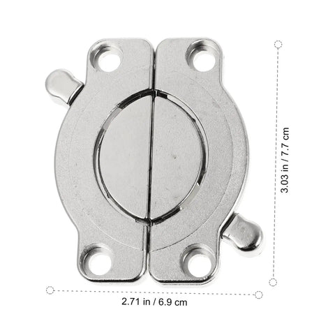 Heavy Duty Zinc Alloy Table Lock Connectors For Dining Tables DIY Friendly Easy Install Tabletop Joining Buckles Durable Hardware For Furniture Assembly Sturdy Metal Table Connector Brackets For Safe Sturdy Furniture Setup, 6.9 x 7.7 cm
