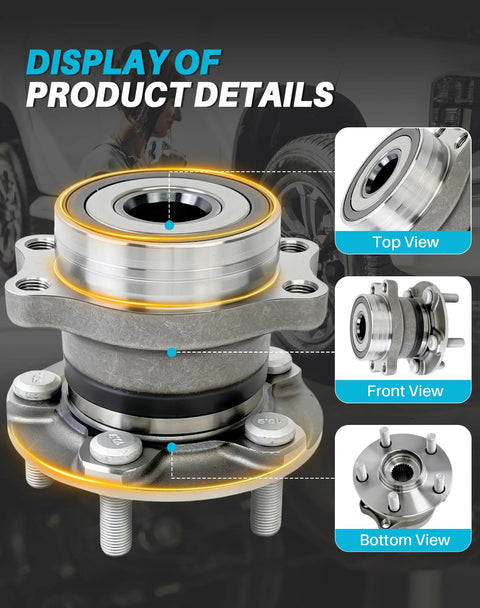 2 Pcs Rear Wheel Bearing Hub Assembly 512518 Compatible With Impreza 2012 To 2021 Forester 2014 To 2018 Crosstrek 2016 To 2021 And XV Crosstrek 2013 To 2015