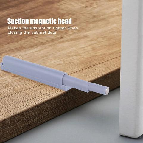 Heavy Duty Magnetic Push Latches Soft Close Cabinet Hardware spring loaded suction magnetic head for tight door closure.