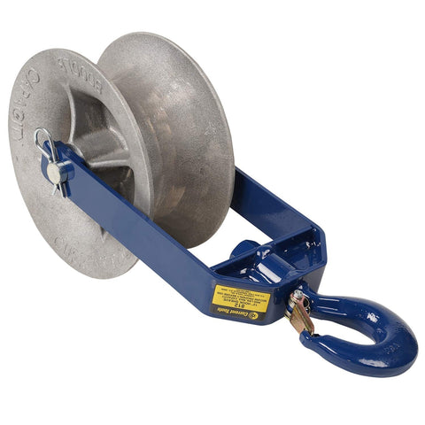 Heavy Duty 12 Inch Hook Type Sheaves With Welded Steel Frame And Self Lubricated Bearings For Eight Thousand Pound Cable Pulling Capacity And Rugged Construction For Tough Jobsites