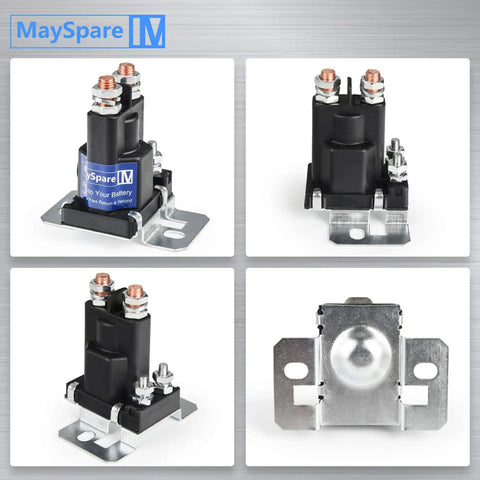 80 Amp 12V Continuous Duty Solenoid Battery Isolator And Starter Relay For Your Ride, 4 Pin SPST Normally Open, Copper Contacts.