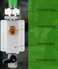 Close-up of fitting details on Built Tough Heavy Duty Three Layer HDPE Aluminum HDPE Air Tubing Kit For Air Compressors