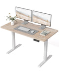 Sit Stand Electric Standing Desk 48 By 24 Inches With Quiet Motor Smooth Height Adjustment From 28 To 46 Inches Ergonomic Computer Desk