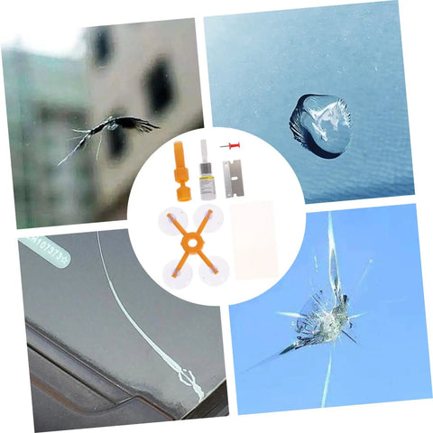 Quick Fix Windshield Chip Kit For Auto Glass Repair And Car Windshield Crack Scratch Repair Tool Set For DIY Friendly Easy At Home Windshield Restoration And Auto Glass Maintenance