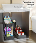 Slim 3 Tier Rolling Storage Cart On Wheels For Narrow Spaces Ideal For Bathroom Kitchen Laundry Room Black Space Saver Organizer With Easy Glide Wheels under sink with items