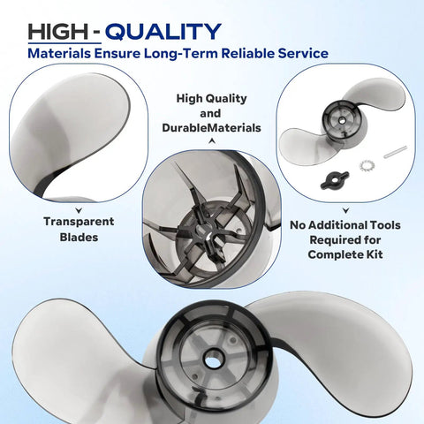 Propeller Kit For Three And A Quarter Inch Trolling Motor Shafts MKP 3 2061151 1378211 Includes drive pin nut and lock washer