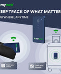 Keep Your Luggage Locked With This Slick Gps Tracker Tsa Approved Smart Tag For Suitcases Real Time Location Pings And Bag Open Alerts Long Battery Life Phone Ready Travel Essential displayed with wallet and suitcase.