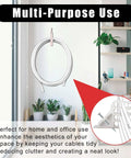 200 Pack White Cable Staples With Steel Nails For Quick No Fuss Cable Stacking Clips displayed in home setting