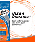 Packaging image of Ultra Durable Cushion Insoles For Odor Control And All Day Comfort, Heavy Duty Foot Support With Activated Charcoal Baking Soda And Zinc Oxide Odor Blocker, 1 Pair.