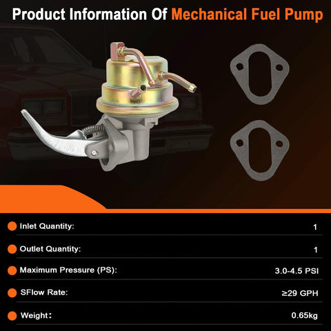 Direct Fit Mechanical Fuel Pump Replacement M60416 For Toyota 4Runner 1984 Celica 1981 1983 Corona 1981 1982 And Pickup 1981 1990 With OE Style Casting And Roller Design