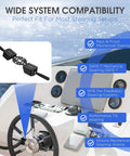 Dual Trim and Jack Plate Switch With Fingertip Blinker Style Bezel Control For Seastar Hydraulic Steering show compatibility chart