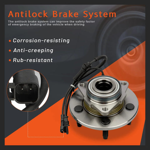 Front Left Or Right Wheel Hub And Bearing Assembly 515126 For Dodge Ram 1500 2009 2010 2011 With ABS Sensor 5 Lug