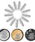 100 Pack Straight Up Sturdy Shelf Pegs For Wood Shelving Heavy Duty Metal Support Pins arranged in a circle on a white background.