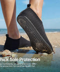 Water Shoes For Men And Women Go To Quick Dry Breathable Material With Thick Insole Non Slip Protective Outdoor Water Footwear on sand