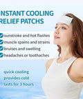Woman using Stay Cool On The Go With Instant Cooling Ice Packs For Outdoor Activities, Large Disposable Patches For Neck And Body