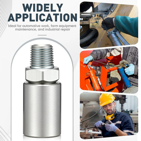 Inline Grease Gun Hose Swivel Connector With One Eighth NPT Threads For Manual Grease Guns, universal fit usage in various settings