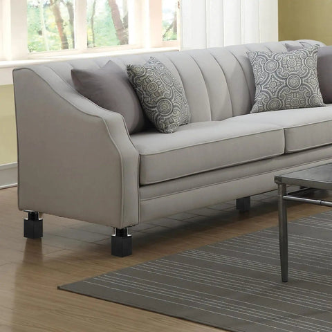 Set Of Four Heavy Duty Aluminum Adjustable Furniture Feet For Cabinets Tables Sofas And Beds Forty By Forty By Sixty Millimeters