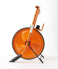 Solid As Rock Metal Measuring Wheel With Heavy Duty Plastic Wheel and Mechanical Click Counter, showing orange plastic wheel and sturdy frame.
