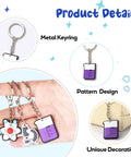 20 Pack Science Party Keychains Set Colorful Silicone Keyrings for Backpack and School Decor featuring beaker and atom charms.