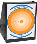 Air Strike Pellet Trap For 800fps Airguns With Interchangeable Silhouette Targets And Paper Target Compatibility Heavy Duty Steel Backdrop Catcher Black with paper target