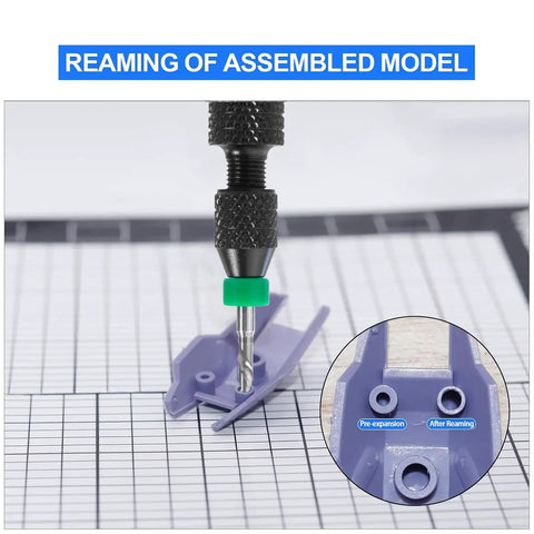 21 In 1 Precision Pin Vise Hand Drill Set With 10 Mini Drill Bits and 10 PCB Chucks reaming assembled model