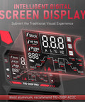 205A TIG Welder With Pulse And Large LED Display, Three In One Stick DC TIG Pulse TIG Welding Machine, Dual Voltage 110V And 220V, Ideal For Steel Aluminum And More TIG-205P, showing LED screen interface.