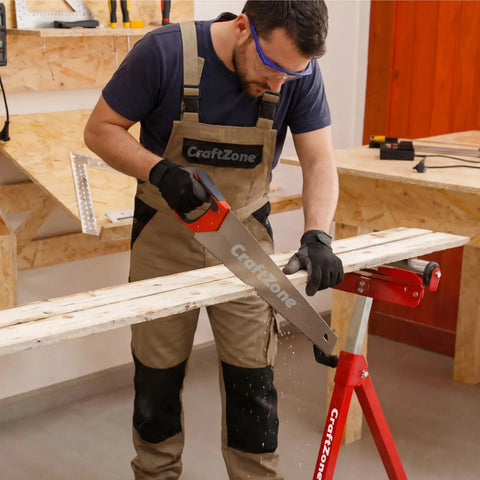 Person using 2 Pack Folding Roller Stands With 27 To 43 Inch Adjustable Height Heavy Duty Steel Build Ideal Outfeed Support For Table Saws And Woodworking Each Pair Holds Up To 500 Lbs Tool Free Height Adjustment