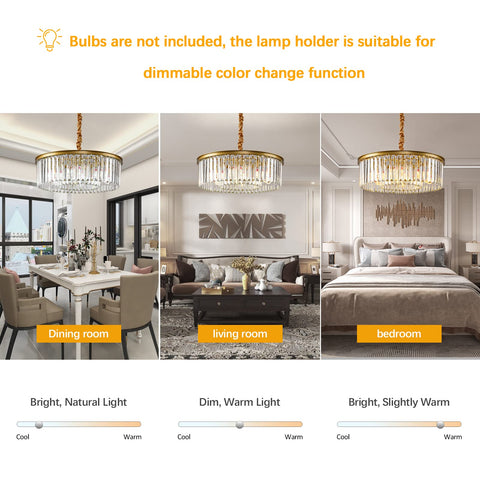 Modern Crystal Pendant Chandelier Two Tier Black Metal And Crystal Fixture For Dining Room And Living Room Adjustable Chain 39.3 Inch