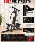 All In One Home Gym Machine With Leg Press And Preacher Curl Versatile Full Body Workout System For Home Gyms with heavy-duty frame