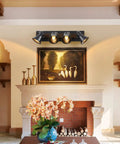 Versatile Quad Light Kitchen Track Lighting Kit With Adjustable Ceiling And Wall Mount Spotlight Slick Industrial Black
