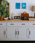 White cabinet with 45 Pack Matte Black Stainless Steel Cabinet Pulls 7.38 Inch Length With 5 Inch Hole Center Dope Modern Kitchen Drawer Cupboard Handles