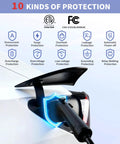 Fast Level 2 EV Charger 48 Amp Hardwired With 25Ft Cable WiFi App Control RFID Card Access 240V J1772 Station 11 Point 5kW