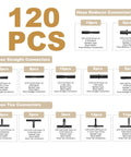 Dope Silicone Vacuum Tubing Kit With 12 Sizes And 120 Nylon Connectors displayed showing hose types and quantities