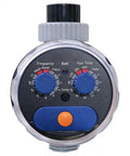 Sprinkler Water Timer For Outdoor Lawn And Garden, Programmable Hose Timer With Auto Manual Rain Delay, front controls view