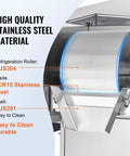 Built Different Commercial Snowflake Ice Machine highlighting stainless steel blade and roller design for durability and easy cleaning.