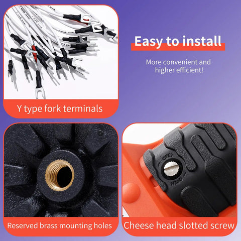 12 Button Wireless Crane Remote Control 12V 24V Industrial Radio Transmitter parts Y terminals brass holes screw