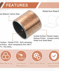 Self Lubricating Sleeve Bearing Wrapped Oilless Bushing For Sliding Machinery Parts One Inch Bore With One And One Eighth Inch Outer Diameter