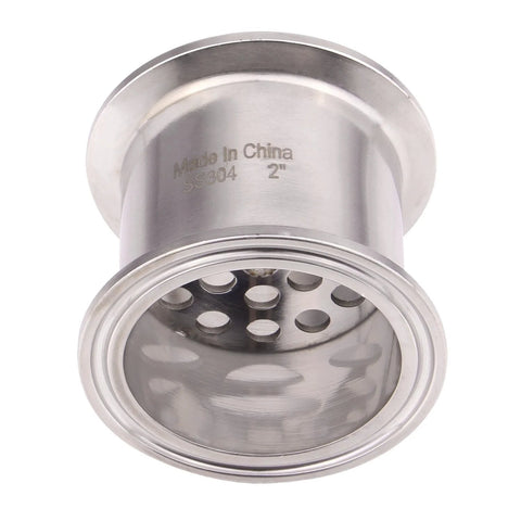 DERNORD 2-inch Tri Clamp filter plate, stainless steel SS304 with 6 mm holes