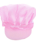 Hella Breathable Anti Static Mesh Work Cap Pink Dustproof Protective Hat Straight Up Ideal For Electronics And Cleanrooms showing a wide-brimmed design.