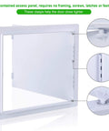 12 By 12 Inch Plumbing Access Panel For Drywall Heavy Duty Reinforced Plastic Hinged Wall And Ceiling Access Door Open